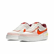 W Nike Air Force 1 Shadow Team Red Orange Pearl 珍珠橘紅 CU8591-600 22.5cm 。