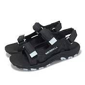 Merrell 戶外涼鞋 Huntington Sport Convert 女鞋 黑 藍 魔鬼氈 緩衝 ML038716