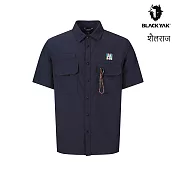 BLACKYAK 男 HIMALAYAS UTIL短袖襯衫 L 藍/碳灰