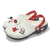 Crocs 洞洞鞋 Peanuts Classic Clog 男女鞋 經典史奴比克駱格 涼鞋 卡駱馳 21112490H 27cm WHITE/RED