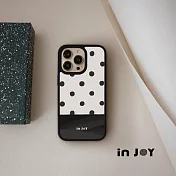 INJOY mall for iPhone 17/16/15/14/13/12/SE3 系列 法式點點 磨砂手感 防摔手機殼 A款 iPhone 12(6.1)