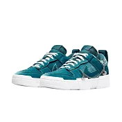 W Nike Dunk Low Disrupt Ash Green 灰綠 解構 質感 絨布 休閒鞋 運動鞋 女鞋 DO5219-010  23.5cm 灰綠
