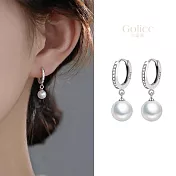【Gulicc】耳環 輕奢 微鑲珍珠耳環