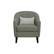 IDEA-優雅復古滌綸編織布單人沙發/兩色可選(運費另計) 綠色