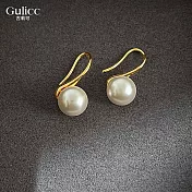 【Gulicc】耳環 法式輕奢 珍珠復古氣質 (金勾)