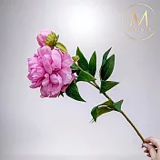 【Floral M】最高級的浪漫珊瑚粉公主芍藥仿真花花材（1入組）