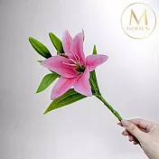 【Floral M】法式花仙女Lily香水百合蜜桃粉仿真花花材（1入組）