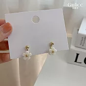 【Gulicc】耳環 甜美可愛 日系小花 (白)