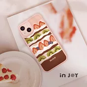 INJOYmall for iPhone 17/16/15/14/13/12/SE3 系列 日安草莓蛋糕 磨砂手感 防摔手機殼 A款/B款 A款/ iPhone 16 Plus