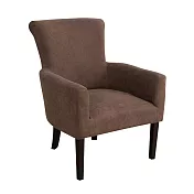 IDEA-樸實簡約短絨布單人座沙發/兩色可選(運費另計) 咖啡色