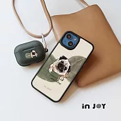 INJOY mall for iPhone 17/16/15/14/13/12/SE3 系列 好好生活巴哥犬 磨砂手感 防摔手機殼 D款 iPhone 14ProMax(6.7)