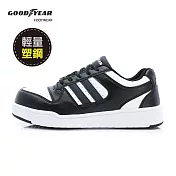 【Goodyear 固特異】穩將 男款 認證塑鋼防護板鞋 / GAMX53929 JP25.5 白黑