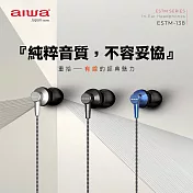 AIWA 愛華 TYPE-C 入耳式有線耳機 ESTM-138 銀色