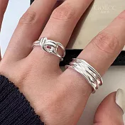 【Gulicc】戒指 小繩結個性簡約戒指 (可調式戒圍)