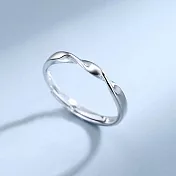 【Gulicc】戒指 對戒 莫比烏斯 簡約款 情侶戒 (可調式戒圍)-女
