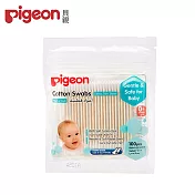 日本《Pigeon 貝親》外出用紙軸棉棒(細)100支入