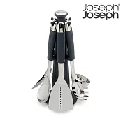 【Joseph Joseph】Elevate系列不沾桌不銹鋼料理鏟杓6件組(附旋轉底座)