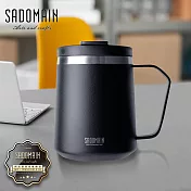 仙德曼316不鏽鋼紳士辦公杯-380ml-1支 黑色