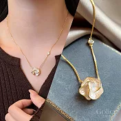 【Gulicc】項鍊 高級感白色立體花鎖骨鍊