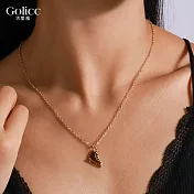 【Gulicc】項鍊 金色聖誕 許願項鍊 (溜冰鞋)