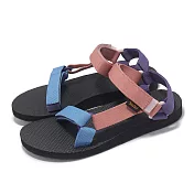 Teva 涼鞋 W Original Universal 女鞋 藍粉色塊 再生織帶涼鞋 速乾 支撐 涼拖鞋 1003987DDM