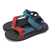 Teva 涼鞋 M Original Universal 男鞋 彩虹珊瑚藍 再生織帶涼鞋 速乾 支撐 涼拖鞋 1004006BCMLT 27cm BLUE/RED