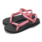 Teva 涼鞋 W Original Universal Slim 女鞋 蜜桃粉 再生織帶 細帶 支撐 速乾 1150110CFT 24cm PINK/BLACK