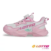 【LOTTO 義大利】童鞋 METEOR RIDE 輕量跑鞋- 19cm 粉