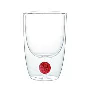 【ZACCA】福氣滿溢熱雙層玻璃杯-350ml( 咖啡杯 茶杯 耐熱玻璃杯 隔熱防燙杯 水杯 杯子)