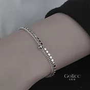 【Gulicc】手鍊  嘻哈金屬雙層手鍊