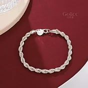 【Gulicc】手鍊 歐美流行麻花紐繩手鍊4MM