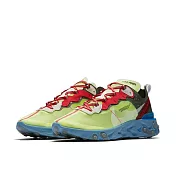 Undercover x Nike React Element 87 Volt 螢光藍綠 聯名款 半透明 休閒鞋 運動鞋 男鞋 BQ2718-700  26cm 螢光藍綠