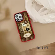 INJOY mall for iPhone 15/14/13/12/SE3 系列 秋紅調色盤 磨砂手感 防摔手機殼 A款 iPhone 12 Pro(6.1)