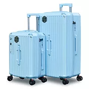 極致多功能胖胖箱20吋-四輪 -冰川藍