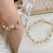 【Gulicc】手鍊 日韓 水晶珍珠 小貓爪手鍊