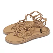 Teva 涼鞋 W Voya Infinity 女鞋 記憶鞋床 棕 羅馬鞋 綁帶 1019622TNZ