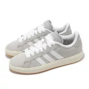 adidas 休閒鞋 Grand Court Base 00s 男鞋 女鞋 灰 白 膠底 復古 麂皮 愛迪達 IH6185