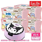 日本LEC 酷洛米純水 手口濕紙巾箱購組(造型外盒多款可選擇)