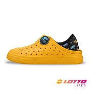 【LOTTO 義大利】童鞋  Sicily 輕量洞洞鞋- 18cm 黃