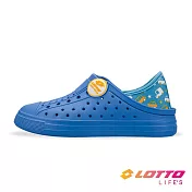 【LOTTO 義大利】童鞋  Sicily 輕量洞洞鞋- 18cm 藍