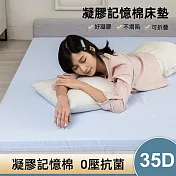 日本記憶凝膠床墊【5.5公分厚度】 (標準雙人)