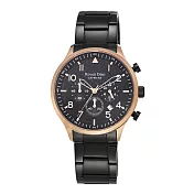 Roven Dino羅梵迪諾 捍衛戰士時尚腕錶-玫瑰金X黑大