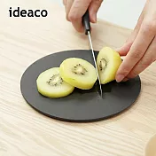 【日本ideaco】usumono 圓形木纖維砧板- 黑