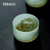 【日本ideaco】復古風奶玉玻璃杯2入組-180ml- 翡翠綠