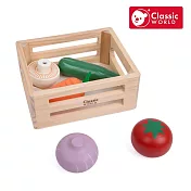 【德國 classic world 客來喜經典木玩】綠色田園蔬菜籃《50642》