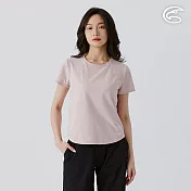 ADISI 女環保紗消臭快乾圓領上衣 AL2511088 灰玫瑰 (S-2XL) S 灰玫瑰