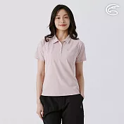 ADISI 女環保紗消臭快乾POLO衫 AL2511086 灰玫瑰 (S-3XL) S 灰玫瑰
