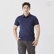 ADISI 男環保紗快排抑菌POLO衫 AL2511015 海軍藍 (M-3XL) M 海軍藍