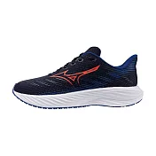 Mizuno Enerzy Rider Jr. [K1GC241654] 大童 慢跑鞋 彈力 支撐 緩震 美津濃 黑 藍