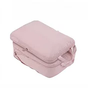 【E.dot】超值4件加大旅行壓縮收納袋 粉色